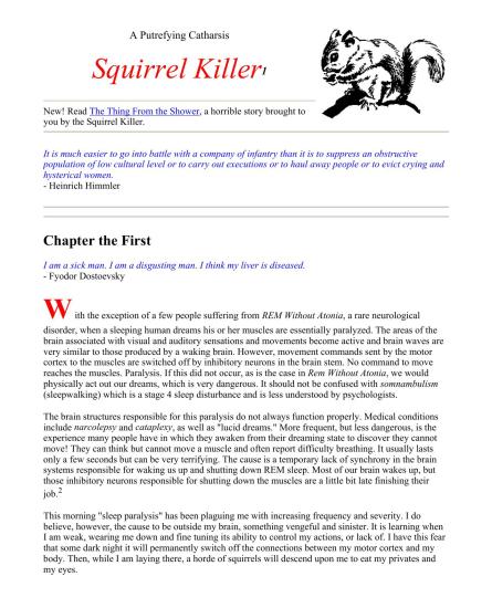 The Thing From the Shower