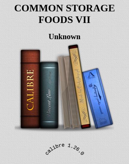 COMMON STORAGE FOODS VII