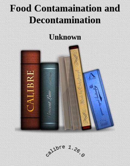 Food Contamaination and Decontamination