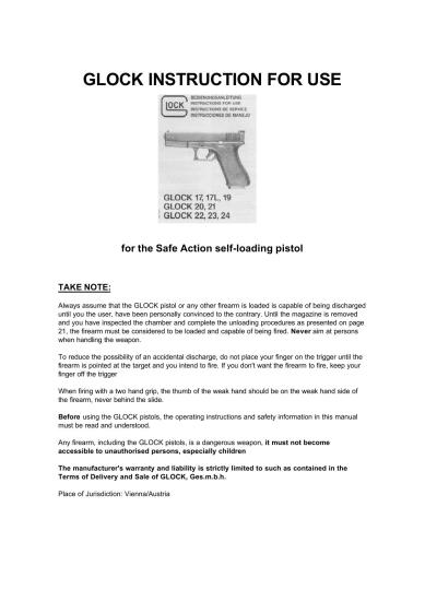 Glock 17 17L 19 20 21 22 23 24