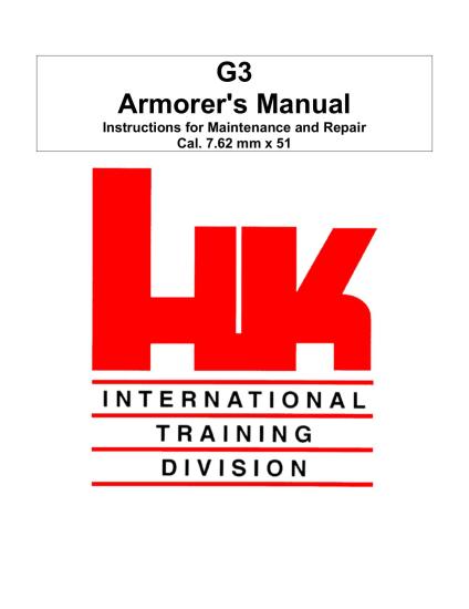 G3 Armorer's Manual