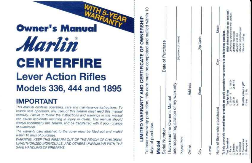 Marlin 336 444 1895