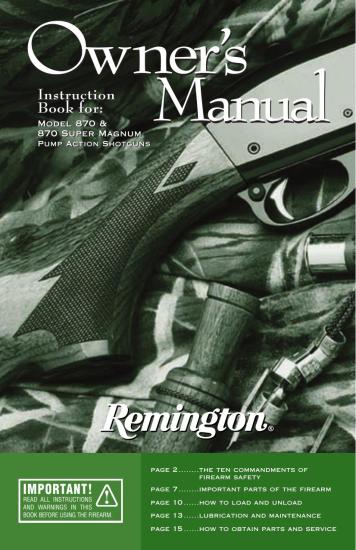 Remington 870 870 Super Magnum Shotgun