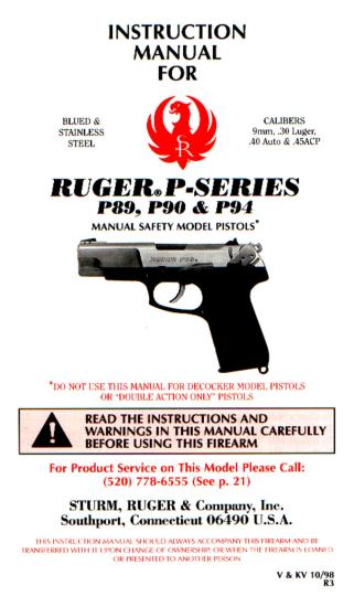 Ruger P Series  P89 P90 P94