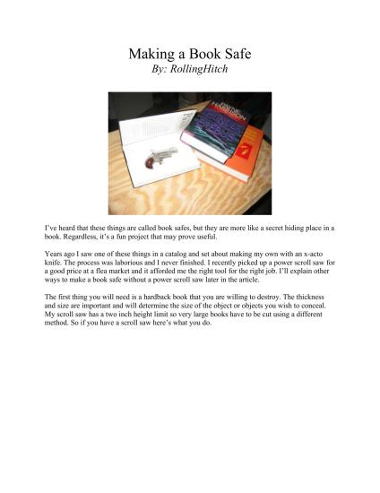 Making a Book Safe